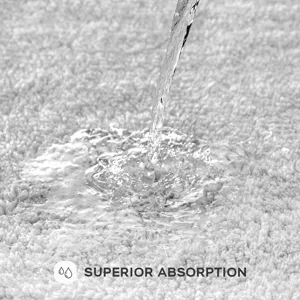 Splendor 100% Cotton Tufted 3000 GSM Reversible Bath Rug - Grey