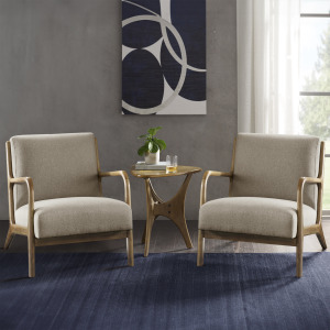 Novak Lounge Chair Set of 2 - Taupe
