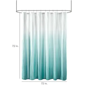 Madison Park Ara Ombre Printed Seersucker Shower Curtain