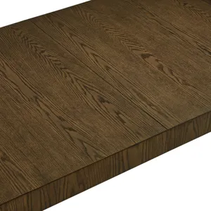 Madison Park Signature Ultra Rounded Waterfall Extension Dining Table - Weathered Brown