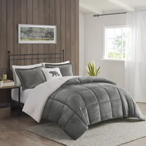 Woolrich Alton Plush to Sherpa Down Alternative Comforter Set
