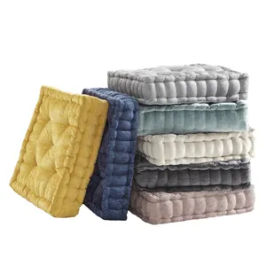 Intelligent Design Azza Poly Chenille Square Floor Pillow Cushion Compress Pack