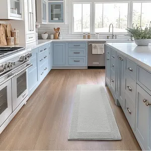 Splendor 100% Cotton Tufted 3000 GSM Reversible Bath Rug - Blue