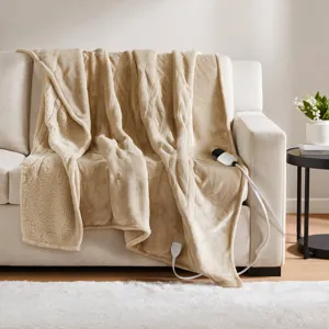 Beautyrest Heated Microlight to Berber Throw