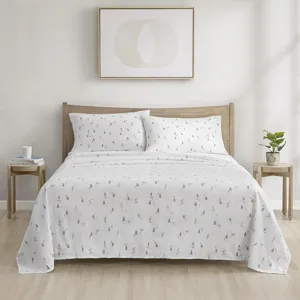 True North by Sleep Philosophy Cozy Cotton Flannel Printed Sheet Set
