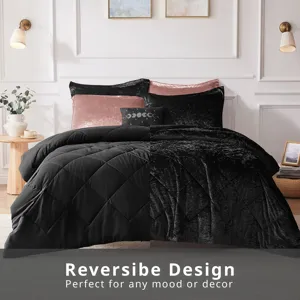 Intelligent Design Felicia Velvet Comforter Set with Throw Pillow