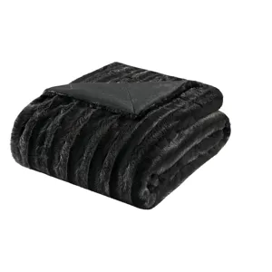 Madison Park Duke Long Fur Throw