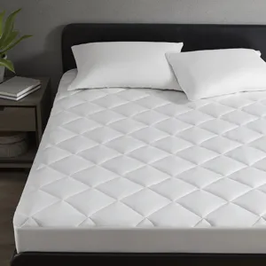 Cooling Touch King Overfilled Deep Pocket Mattress Pad - White