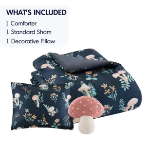 Intelligent Design Gwen Mushroom Garden Comforter Set