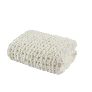 Madison Park Chenille Chunky Knit Throw