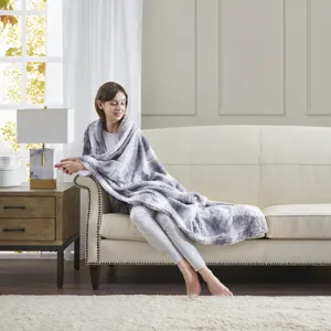 Madison Park Zuri Faux Fur Throw