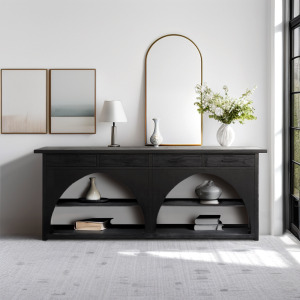 Grayson Highboard - Black/Grey