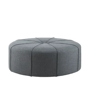 Ferris Oval Ottoman - Blue