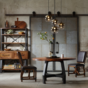 Lancaster Round Dining Set - Amber/Graphite