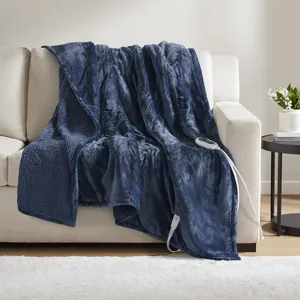 Beautyrest Heated Microlight to Berber Throw