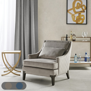 Anna Arm Accent Chair - Light Grey