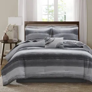 Madison Park Essentials Saben Comforter Set with Cotton Bed Sheets