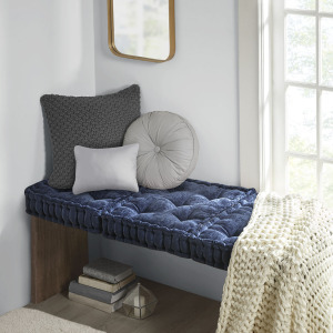 Intelligent Design Azza Poly Chenille Square Floor Pillow Cushion