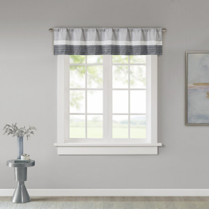 Madison Park Amherst Polyoni Pintuck Window Valance