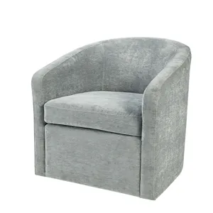 Amber Swivel Chair - Light Blue
