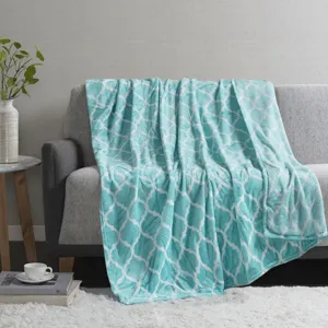 Ogee Oversized Throw - Aqua