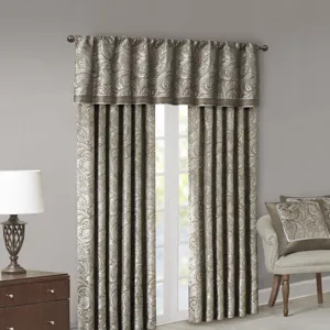 Madison Park Aubrey Jacquard Window Valance