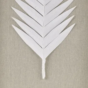 Madison Park Sabal Framed Rice Paper Palm Leaves 3-piece Shadowbox Wall Decor Set - Off-White