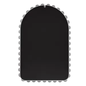 Madison Park Signature Marlowe 24X36 Arch Beaded Wall Mirror - White