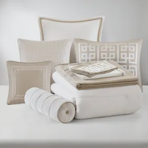 Madison Park Signature Jarvis Embroidery Oversized Duvet Style Comforter Set