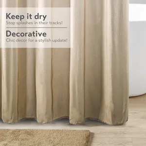 Madison Park Ara Ombre Printed Seersucker Shower Curtain