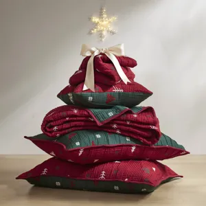 Madison Park Winter 2 Pieces Throw Set - Red