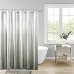 Madison Park Ara Ombre Printed Seersucker Shower Curtain