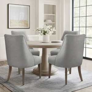 Winfield Upholstered Dining chair Set of 2 - Light Grey
