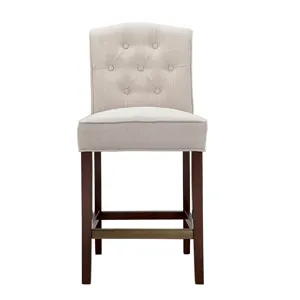 Marian Tufted Counter Stool - Tan