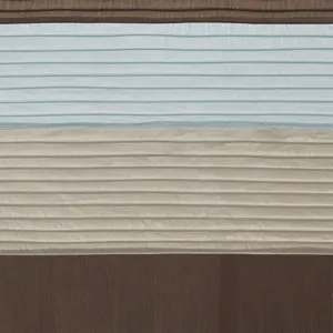 Amherst Faux Silk Shower Curtain - Blue