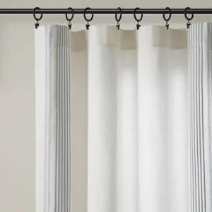 Harbor House Blue Morgan 2 window panels with 16 rings