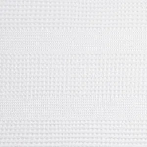 Madison Park Arlo Super Waffle Textured Solid Shower Curtain - White