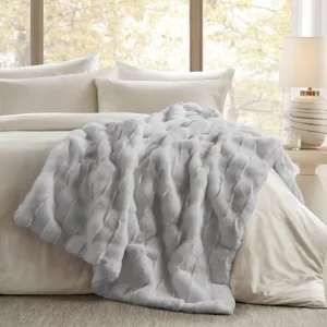 Madison Park Vivienne Faux Fur Throw
