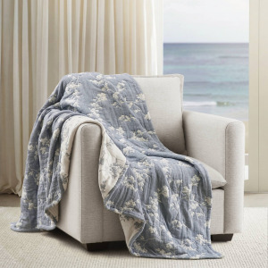 Harbor House Catalina Botanical Cotton Jacquard Throw