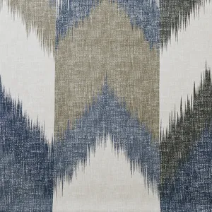 Alpine Cotton Printed Shower Curtain - Navy