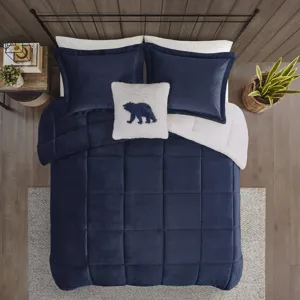 Woolrich Alton Plush to Sherpa Down Alternative Comforter Set