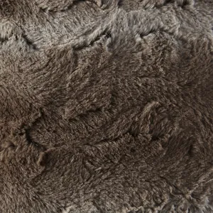 Zuri Faux Fur Square Pillow - Tan