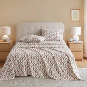 True North by Sleep Philosophy Cozy Cotton Flannel Printed Sheet Set