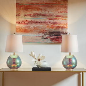 510 Design Ranier Iridescent Glass Table Lamp - Iridescent