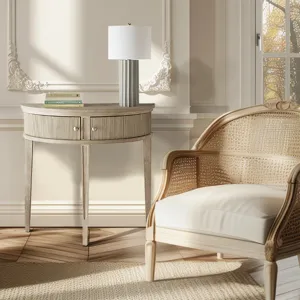 Crestview Storage Console Table 36\"W - Reclaimed Wheat