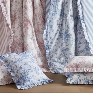 Adele Twin/Twin XL 4 Pieces Comforter Set with Decorative Pillows - Blue