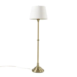 Athena Floor Lamp 59\"H - Antique Brass