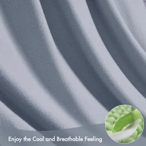 Bamboo Cotton King Rayon from Bamboo Cotton Blanket - Light Blue