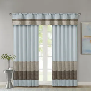 Madison Park Amherst Polyoni Pintuck Window Valance