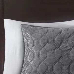 Madison Park Harper 3 Piece Velvet Quilt Set